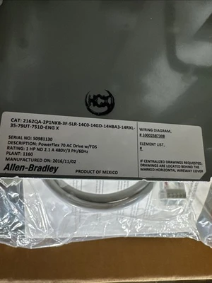 NEW Allen-Bradley 2162QA-2P1NKB-3F-5LR-14C0-14GD-14HBA3-14RXL-35-79UT-751D-ENG