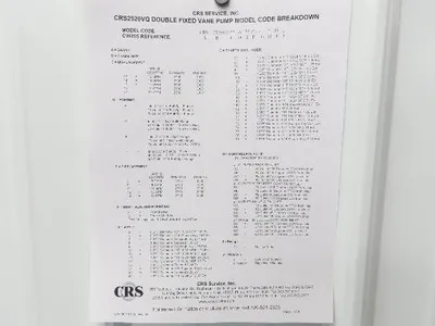 New | in-Stock CRS _UNKNOWN_ Hydraulic Pumps | Arrow Industrial #561178