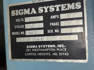 3 CU FT SIGMA SYNTRON FMC MODEL #VPF305 HOPPER & BOWL FEEDER: STOCK #23083