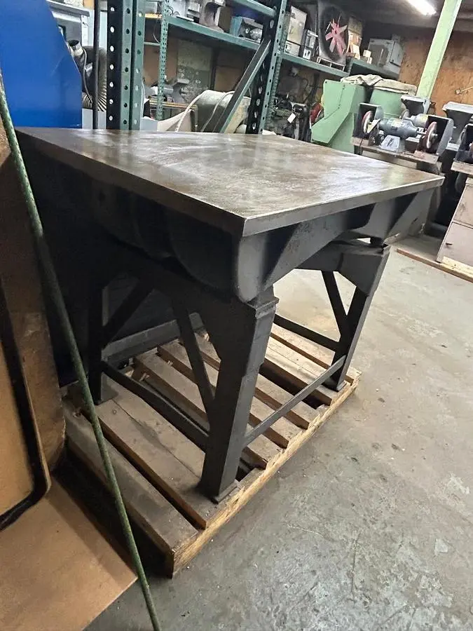 Machine Products Corp Job #5 (48" x 30") Precision Cast Iron Surface Plate on HD Steel Stand