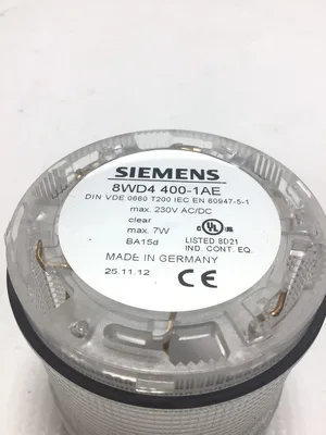 Siemens 8WD4400-1AE Signaling Column Continuous Light Element 7W 230VAC/DC