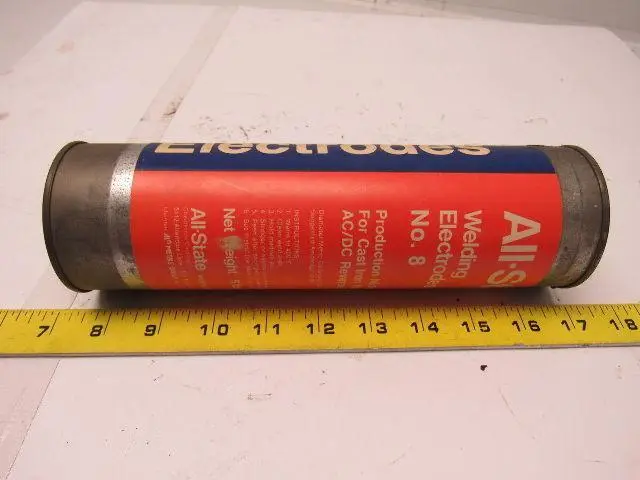 All-State No. 8 3/32"x9" Production Nickel Electrode Cast Iron Machinable 5lbs