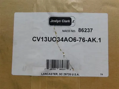 Joslyn Clark CV13U034A06-76 Compact Vacum Contactor 1000V 700HP 522kW New NIB