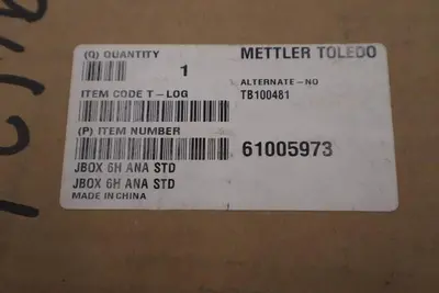 METTLER TOLEDO JBOX 6H ANA STD TB100481 / 61005973 NEW IN BOX STOCK G530