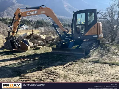 Used 2018 CASE CX80C Excavators Utah US | Proxy Equipment #1381932