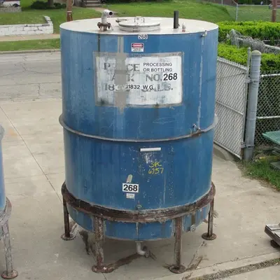 SPC6757  Tank 1821 gallon vertical tank, Inconel, slope
