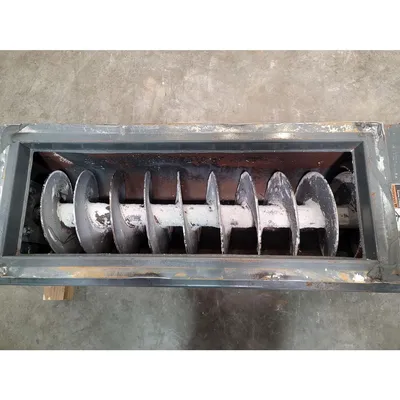 Used 12" Dia. X 5' long Carbon Steel Screw Auger Feeder [PART]