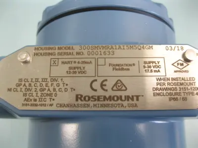 New | in-Stock Rosemount 3051SFA1G160Z0HLS2A100T72DA1A3Q8G2VMQ4QTI5M5GM Sensors New Hampshire US | Bitter End Trading #1566514