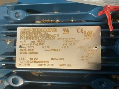Used SEWEURODRIVE K47 DRS100L4BE5HR/AS7H Motors (misc) Ohio US | HGR 24 #1744279