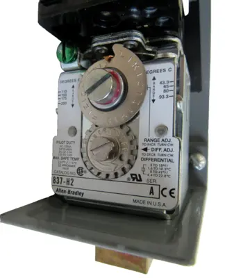ALLEN BRADLEY 837-H2A TEMPERATURE CONTROL SER. A 837H2A