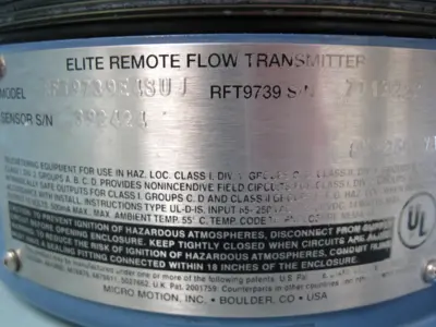 USED Micro Motion RFT 9739 E4SUJ