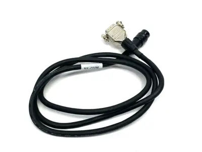 USED KEYENCE NETWORK CONVERSION CONTROLLER CABLE, ROUND CONNECTOR