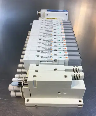 (1) SMC EX260-SEN1 & (12) SMC SV2300R-5FU & (1) SMC BASE UNIT 6B