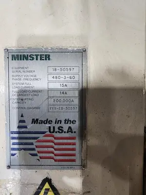 USED MINSTER MEF5-20; MRH10-26; MSH-20-26
