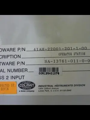 NEW BARBER COLMAN 41AH-22001-201-1-00