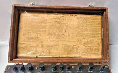 Vintage! Weston Electrical Volts Amperes Meter No. 639 Steam Punk Kilowatts