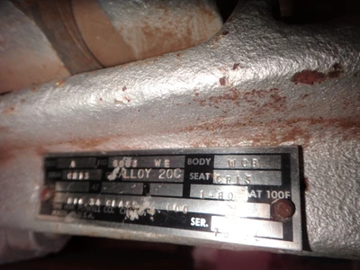 Fisher 4" 600 Class, Mod 471/5/16 Control Valve