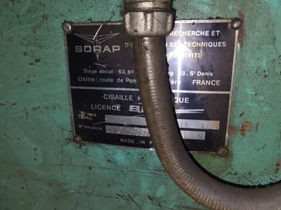 Used 1973 BRG (SORAP) 2600 A12 Power Squaring Shears (Inch) Georgia US | The Equipment Hub #1406979