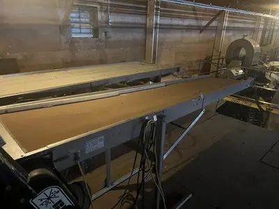 10ft Adjustable Flat Belt Conveyor