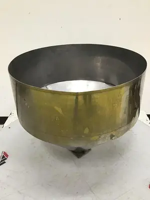 USED METAL FABRICATOR HOPPER