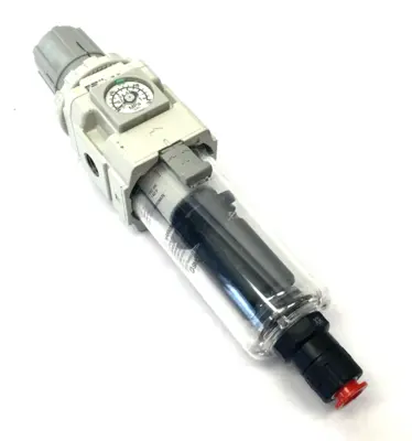 Used SMC Modular Filter Regulator, 1/4" NPT Ports, AW MASS PRO Air Pressure Regulators Michigan US | Maverick Industrial Sales #1394833