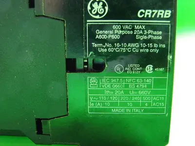 USED GENERAL ELECTRIC / GE CR7RB