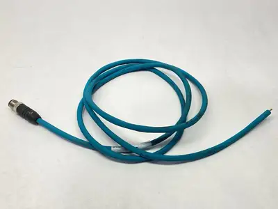USED ALPHA WIRE SENSOR / ACTUATOR CORDSET MALE M12 4-PIN 64" CUT