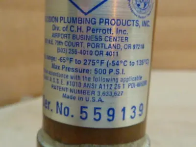 USED PRECISION PLUMBING PRODUCTS SC-750  "B"
