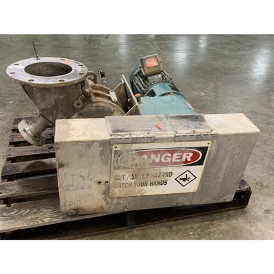 Used 8" dia. Side Entry Flo-tronics Stainless Steel Offset Rotary Feeder Airlock