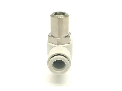 AS3211F-03-10SD | SMC  Tamper Proof Flow Control Elbow Fitting 3/8" Port LOT OF 4 - New Other
