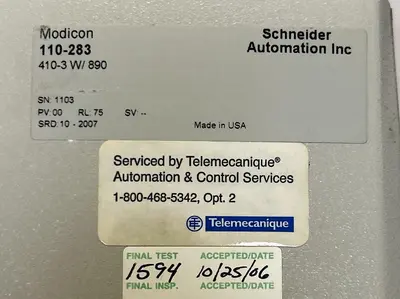 Used SCHNEIDER ELECTRIC 110-283 Motion Controls Ohio US | Surplus Asset Holdings #1225770