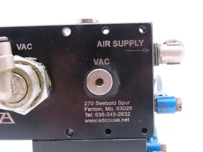 Edco USA ML50N-RTB Pneumatic Vacuum Pump Assembly 1/2" NPT For Vacuum Cup