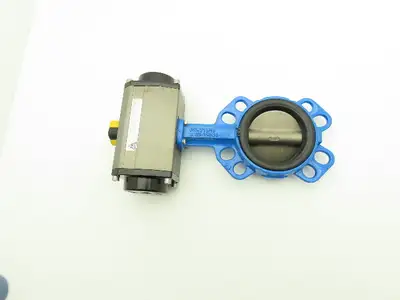 Tri-Matic AG 12065077 4" Wafer Butterfly Valve w/Pneumatic Spring Actuator