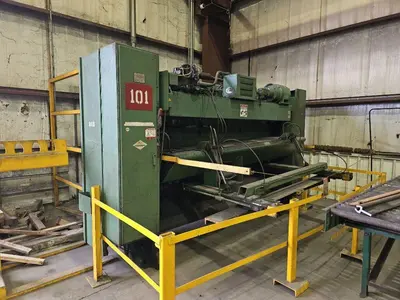 36" WIDE R-PANEL ASC ROLLFORMING LINE WITH REEL & CUT OFF, BECK CONTROLS
