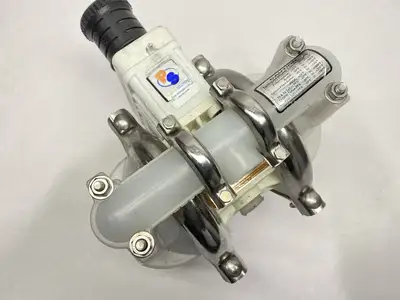 USED WILDEN AODD PUMP 1/2" PRO-FLO POLYPROPYLENE P1/PPPPP/TNU/TF/KTV