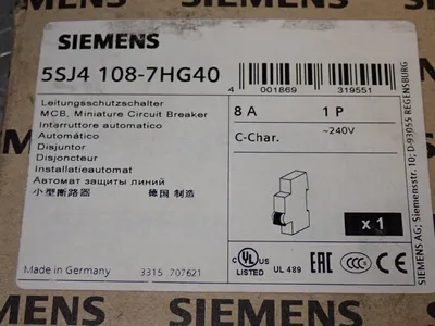 New | in-Stock SIEMENS 5SJ4 1087HG40 Circuit Breakers Ohio US | HGR 24 #1132210