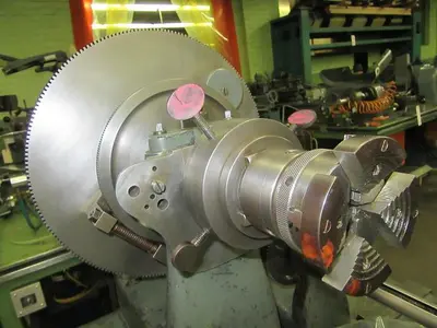 3382-385 Antique RA LIENHARD SUISSE Chaux-De-Fonds Horizontal & Vertical Rotary Engine TURNING / BROCADING MACHINE