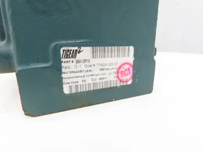 Dodge Tigear 26A12R18 Worm Gearbox 12:1 Reducer 4Hp 145rpm 180TC RH Output