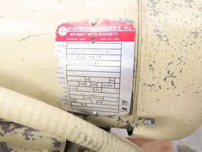 Everett 16-MIT Cut Off Abrasive Metal Saw 16" Blade Exhaust Blower 10Hp 3210RPM