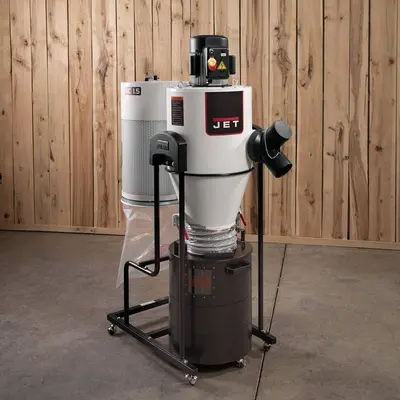 New | in-Stock 2026 JET JCDC-1.5 CYCLONE DUST COLLECTOR, 1.5HP, 115V Dust Collectors Wisconsin US | John G Weber Co Inc #1327621