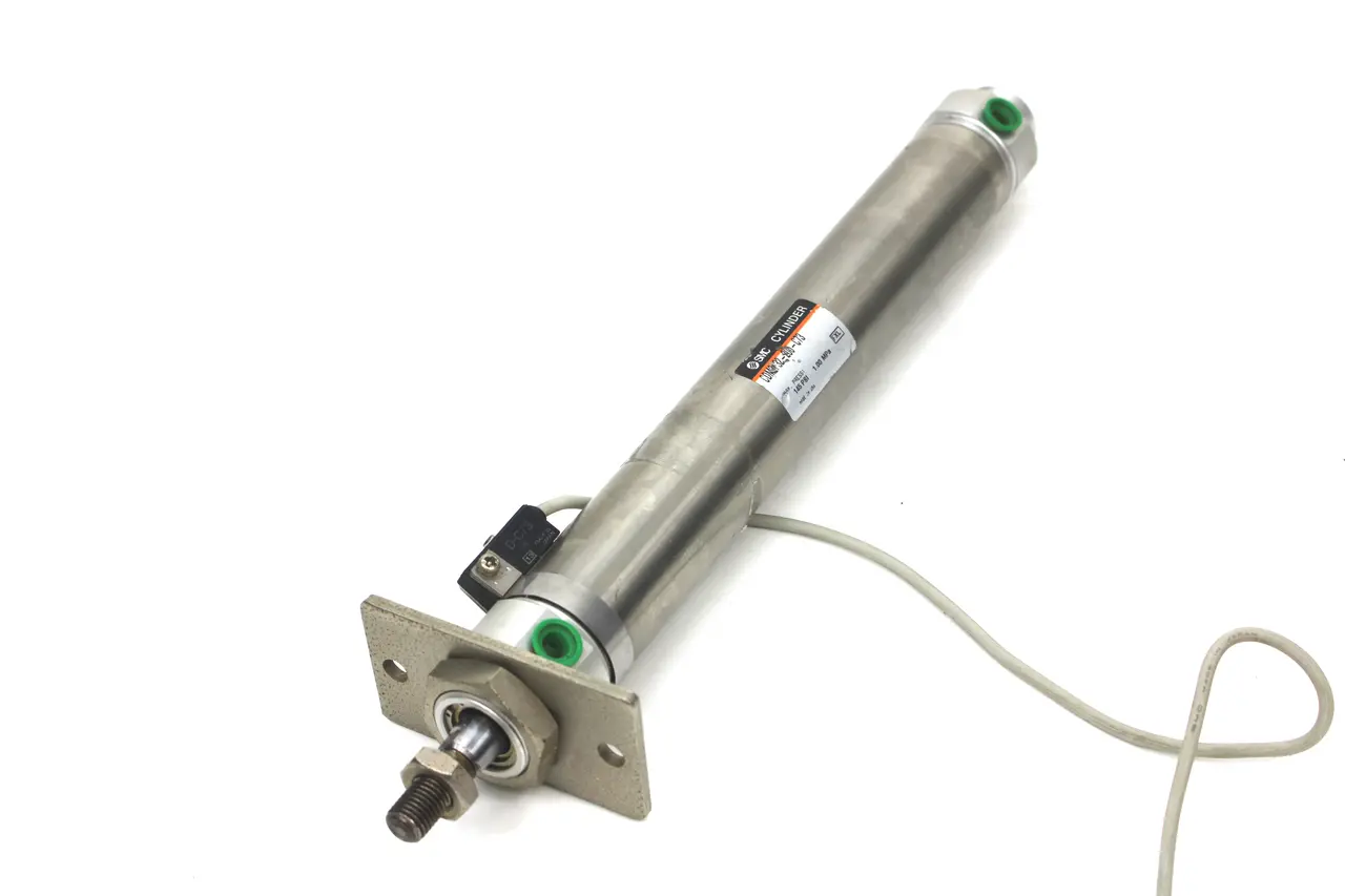 SMC CDM2F32-200-C73 Pneumatic Round Body Cylinder, 32mm Bore, 200mm Stroke