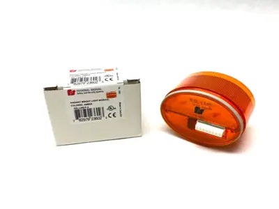 New | in-Stock Federal Signal Radiant Steady Bright Stack Light Module Amber Light Source Equipment Michigan US | Maverick Industrial Sales #1456704