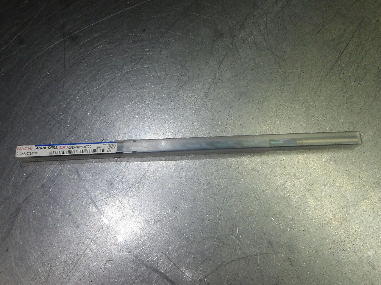 Nachi Aqua Drill EX 7.3mm Coolant Thru Carbide Drill AQDEX0h25d0730 (LOC1123D)