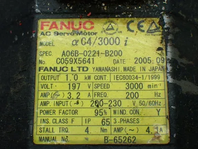 USED FANUC A06B0221B200