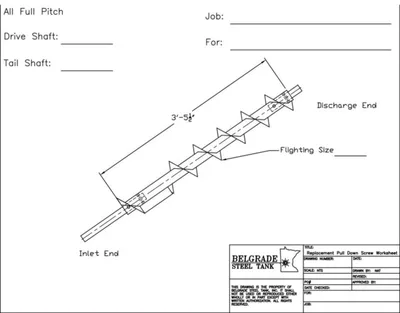 Belgrade SCREW CONVEYOR Belgrade Steel Tank, Conveying, Equipment | Iron Listing (3)