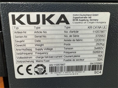 Used 2018 KUKA KR-C4-NA-UL Industrial Controls Florida US | MachineryMax #1462215