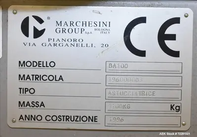 USED MARCHESINI BA100