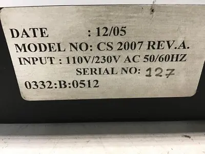 USED INDUSTRIAL MRO CS2007 CS-2007