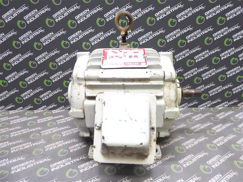 1 HP Delco 3-Phase AC Motor Frame 132 460V 1740 RPM 161104 Used