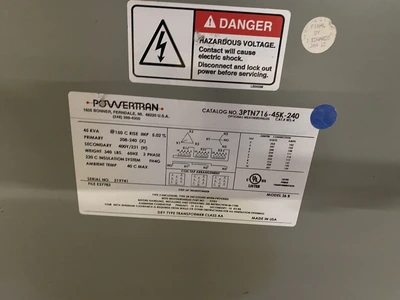 USED Powertran 45KVA